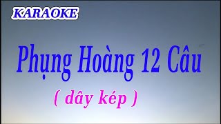 Karaoke Phụng Hoàng 12 Câu kép [upl. by Eentirb]