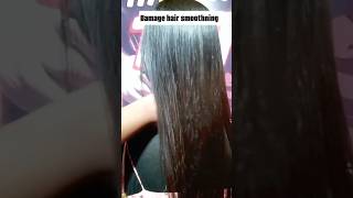 Damage Hair smoothening treatment \\shorts hairtransformation [upl. by Kolnick924]