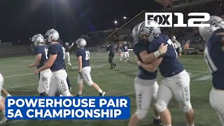 Powerhouse teams Wilsonville Mountain View compete in 5A championship [upl. by Auqeenahs]