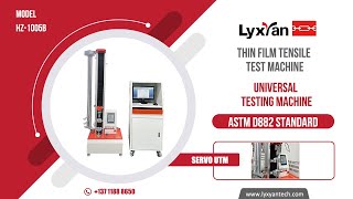 Plastic Thin Film tensile Strength test equipment 5KN Capacity utm [upl. by Ybok]