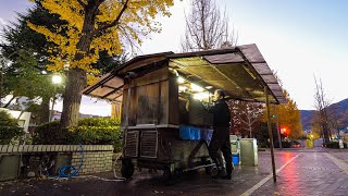 男ひとり深夜の屋台ラーメン職人に完全密着！日本の素晴らしい屋台プロセス５選丨Japanese Street Food [upl. by Zasuwa]