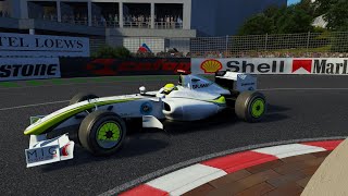 Assetto Corsa F1 2009 Brawn GP BGP001 at Monaco J Button hotlap [upl. by Kari]