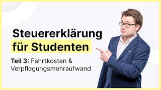 Steuererklärung Student  Studienkosten absetzen  Teil 3 Fahrtkosten [upl. by Shaner]