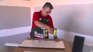 How To Hang Corner Cabinet Doors  DIY At Bunnings [upl. by Ecnarrat]