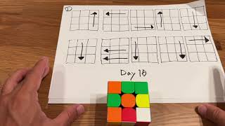 Learn how to solve a Rubik’s cube in 1 minute training day 10 [upl. by Olivier]