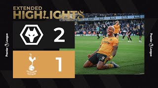 Two stoppage time goals complete comeback  Wolves 21 Tottenham Hotspur  Extended Highlights [upl. by Tamara602]