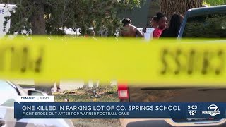 1 dead after Colorado Springs shooting in parking lot near youth football game [upl. by Odranoel]