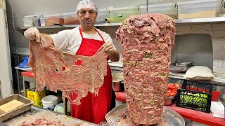 How to Make Doner Kebab  This Master Prepares Doner Kebab With Amazing Skills [upl. by Elolcin]