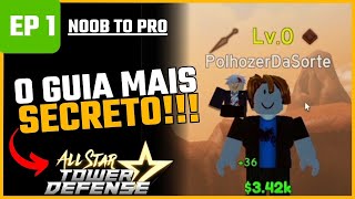 O GUIA DEFINITIVO NOOB A PRO COM DICAS  ALL STAR TOWER DEFENSE [upl. by Nalani]