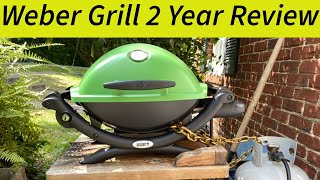 Weber GrillQ12002 Year Review From a Carnivore Who Grills Everyday [upl. by Demitria]