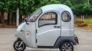 closed Electric Tricycle elderly e car electric car Mini EEC electric tricycle vehicle [upl. by Akirdnuhs26]