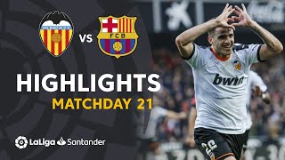 Highlights Valencia CF vs FC Barcelona 20 [upl. by Arahsal150]