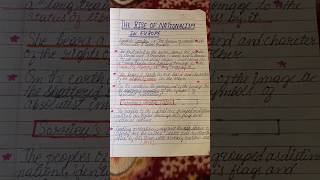 class 10 History chapter 1 The rise of nationalism in Europe Short notes 💯 [upl. by Bromleigh]