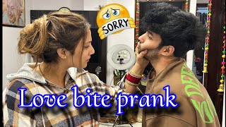 Tushar ki love bite pakdi gyi  prank reaction emotional [upl. by Jeremie]