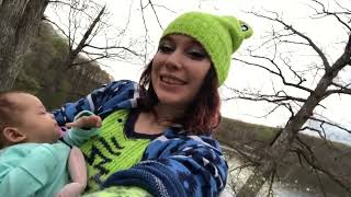 WINTER LAKE Family adventure with Mom and baby SEEKAH Youtube [upl. by Anaiviv]