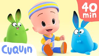 The great bunny race and more Cuquin adventures  videos amp cartoons for babies [upl. by Eyllom]