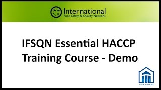 IFSQN Essential HACCP Training – Demo [upl. by Anelhtac]