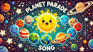 Planets Parade  Planets Name For Kids  Nursery Rhymes amp Kids Songs peekaboozone [upl. by Anitsyrhc]