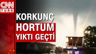 Hatayın İskenderun körfezinde hortum çıktı İşte o anlar [upl. by Eeslek]