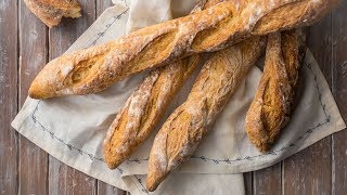 Crusty French Baguette Recipe [upl. by Bryner]