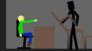 Baldi vs Enderman Baldis Basic vs Minecraft [upl. by Meriel177]