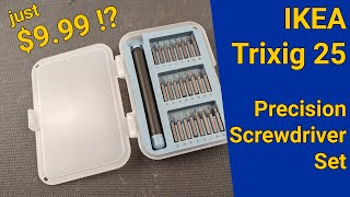 Ikea Trixig 25 Precision Screwdriver Set [upl. by Afnin527]