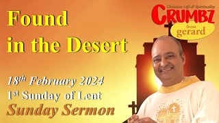 Sunday 18th February 2024 – 1st Sunday of Lent – Mk 11213  3 Minute Reflections [upl. by Theresita]