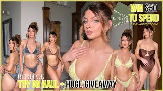 HUGE BERLOOK SWIMWEAR TRY ON HAUL amp REVIEW  50 GIVEAWAY [upl. by Penny817]