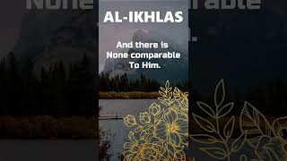 Surah Al Ikhlas Ayat No 4 bismillah islamicprayer quran Surah surahikhlas [upl. by Isiad]