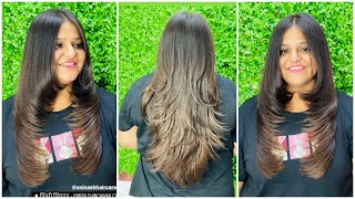 How to Forward Graduation Hair cutfront layer cutfeather cutstep by stepeasy wayfor beginners [upl. by Rianon693]