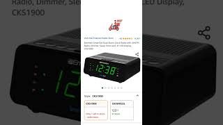 Emerson SmartSet Dual Alarm Clock Radio with AMFM Radio Dimmer Sleep Timer and 9quot LED Display [upl. by Taveda40]