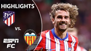 Gallagher amp Alvarezs 1st Atletico goals Atletico Madrid vs Valencia  LALIGA HIGHLIGHTS  ESPN FC [upl. by Klug]