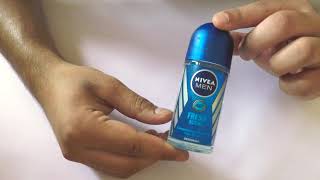 Nivea Men Fresh active Deodorant Roller review in Hindi [upl. by Mireielle]