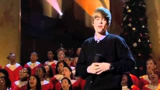 Justin Bieber singing for President Obama Someday at Christmas [upl. by Air552]