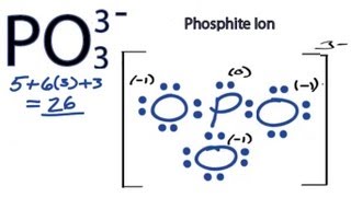 PO3 3 Lewis Structure  How to Draw the Lewis Structure for PO33 [upl. by Amikehs]