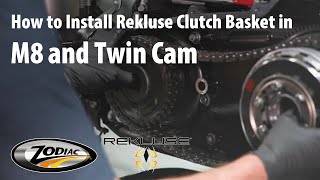 How to Install a Rekluse Clutch Basket in your M8 and Twin Cam [upl. by Ennaisoj773]