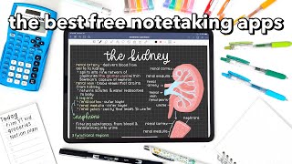 the BEST FREE notetaking apps 🌷 [upl. by Marlen652]