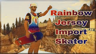 Calplex Rainbow Jersey Import Skater Skate 3 [upl. by Aivatco]