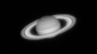 Saturn with a Mewlon 300 from my balcony in Paris [upl. by Aidil]