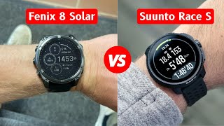 Garmin Fenix 8 Solar VS Suunto Race S [upl. by Dukie]