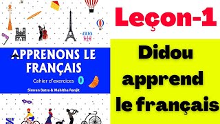 ALF0 Cahier dexercices Leçon1 Didou apprend le français [upl. by Nylodnew]