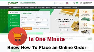 How to place an online order in PCBWay Oneminute video guide [upl. by Osanna682]