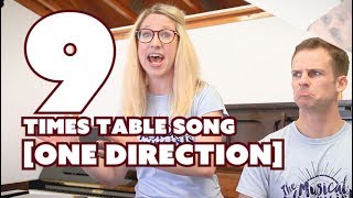 9 Times Table Song • One Direction COVER  What makes you beautiful cover [upl. by Aihsoek]