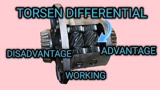 TORSEN DIFFERENTIAL  DISADVANTAGE  ADVANTAGE  WORKING [upl. by Dione]