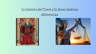 La Justicia del Tarot y la Diosa Justicia diferencias [upl. by Akitnahs597]