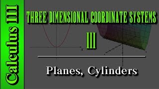 Calculus III Three Dimensional Coordinate Systems Level 3 of 10  Planes Cylinder [upl. by Noelyn]