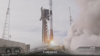 REPLAY Falcon 9 launch 24 Starlink satellites to orbit from Florida [upl. by Neibaf]