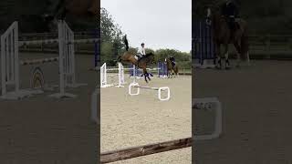 Harry doing some BIG jumps with Alfie bradstock horse showjumping equestrian [upl. by Bessie]