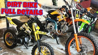 125 cc and 49 cc dirt bike details [upl. by Eirehc]