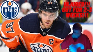 Connor McDavid out 23 weeks due to ankle injury SWEDISH [upl. by Gibe]